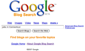 Google blog search
