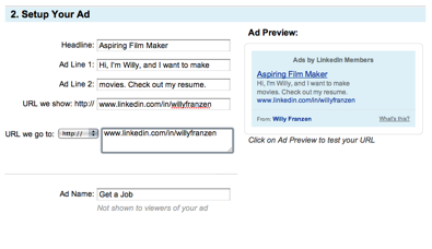 Set Up Your LinkedIn Ad